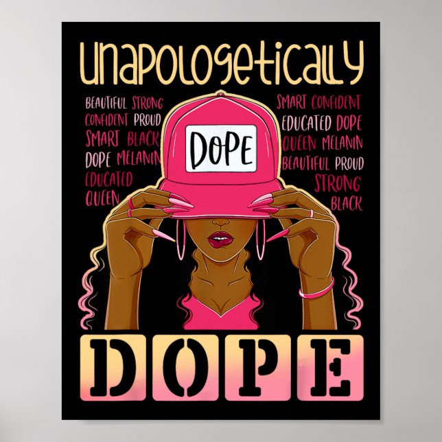 Poster Rainha Afro-Africana, História Negra (Frente)