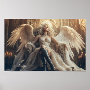 Poster Rainha Anjo Etéreo do Cartaz do Poder Sagrado
