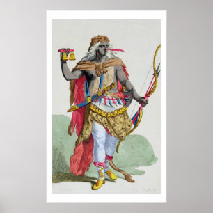 Poster Rainha Anna Nzinga (1583-1663), 'de DES E de