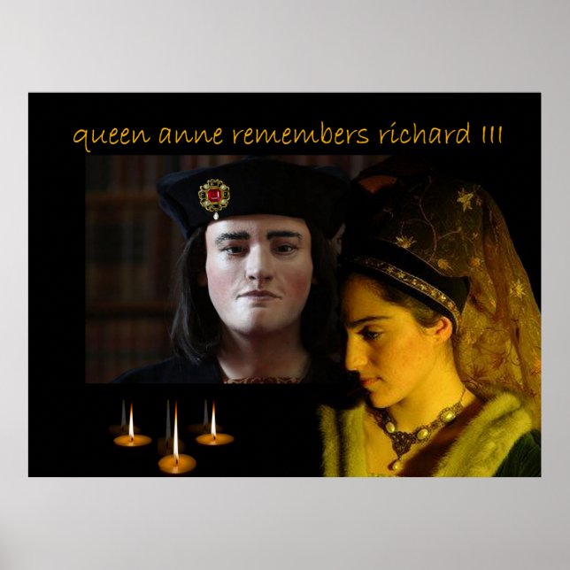 Pôster Rainha Anne Neville lembra Richard III (Frente)