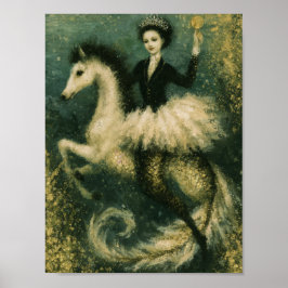 Poster Rainha Bailarina em seu Cavalo-Marinho Sereia