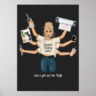 Poster Rainha Caprichosa do Artesanato