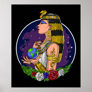 Poster Rainha Cleópatra egípcia