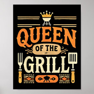 Poster Rainha Da Grelha Carne De Churrasco Defumada Bbq 1
