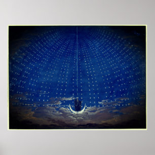 Poster Rainha da Noite da Magia Mozart Flute Zauberflöte
