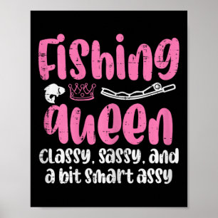 Poster Rainha da Pesca Cly Sy Inteligente Divertida Pesca