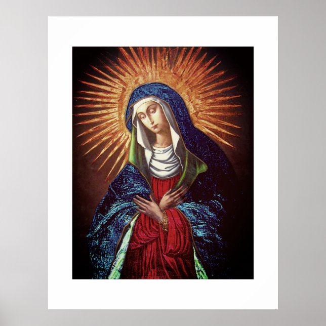 Poster Rainha da Senhora do Céu do Portão, Vilnius, (Frente)