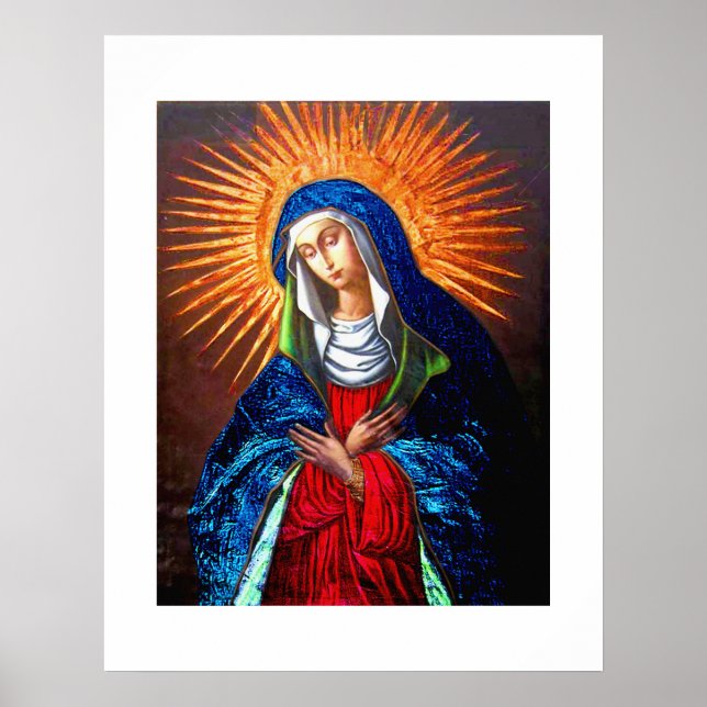 Poster Rainha da Senhora do Céu do Portão, Vilnius, (Frente)