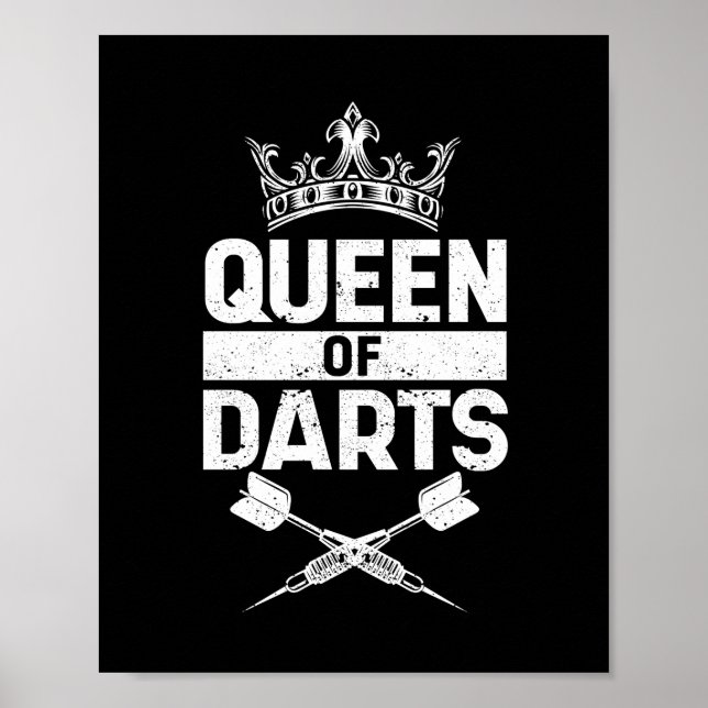 Poster Rainha Dart, jogadora de dardos (Frente)