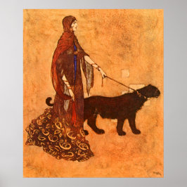 Poster Rainha das Ilhas Ebony Edmund Dulac Belas Artes