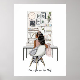 Poster Rainha de Artesanato Elegante