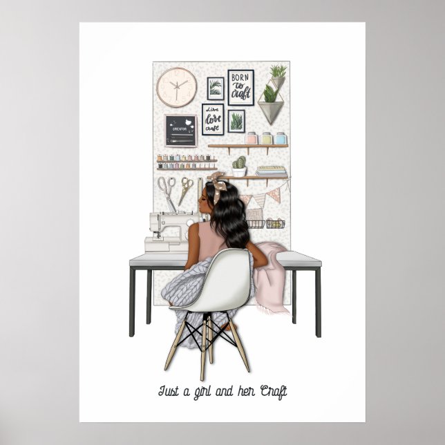 Poster Rainha de Artesanato Elegante (Frente)