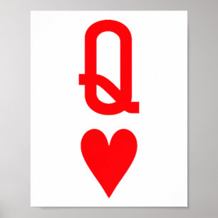 Poster Rainha De Copas E Rei De Copas Casais Combinando