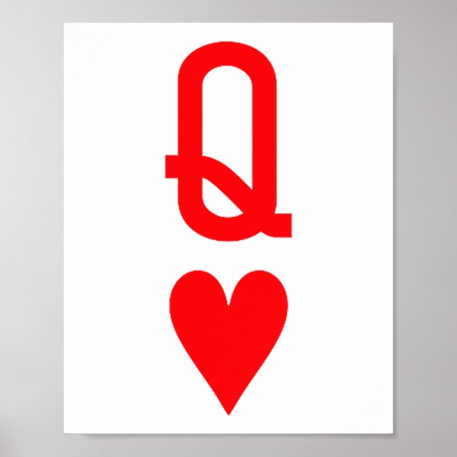 Poster Rainha De Copas E Rei De Copas Casais Combinando (Frente)