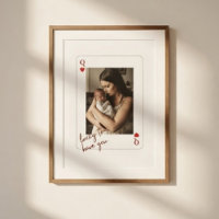 Rainha de Copas Personalizada Foto do Dia das Mães