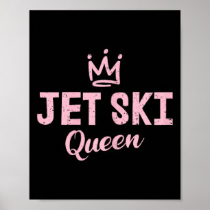 Poster Rainha de Jet Ski Amante de Jet-ski