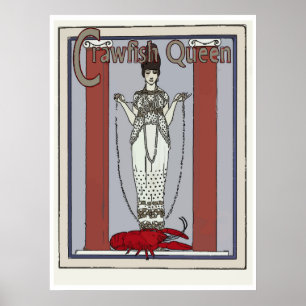 Poster Rainha de lagosta, adicionar texto