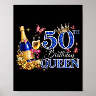 Poster Rainha do Aniversário de 50 anos 50 e Fabulosa 50