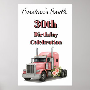 Poster Rainha do Caminhão de Aniversário