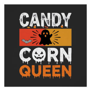 Pôster Rainha do Candy Corn Halloween SVG Design