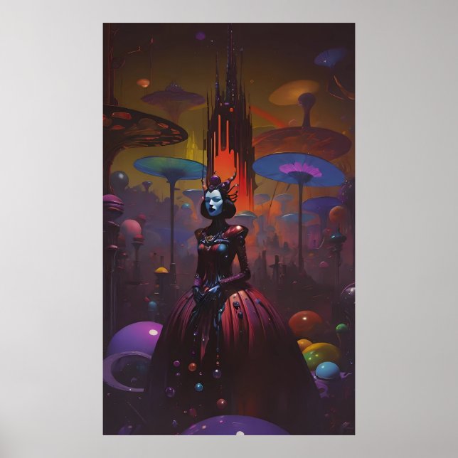 Poster Rainha do Castelo Âmbar (Frente)