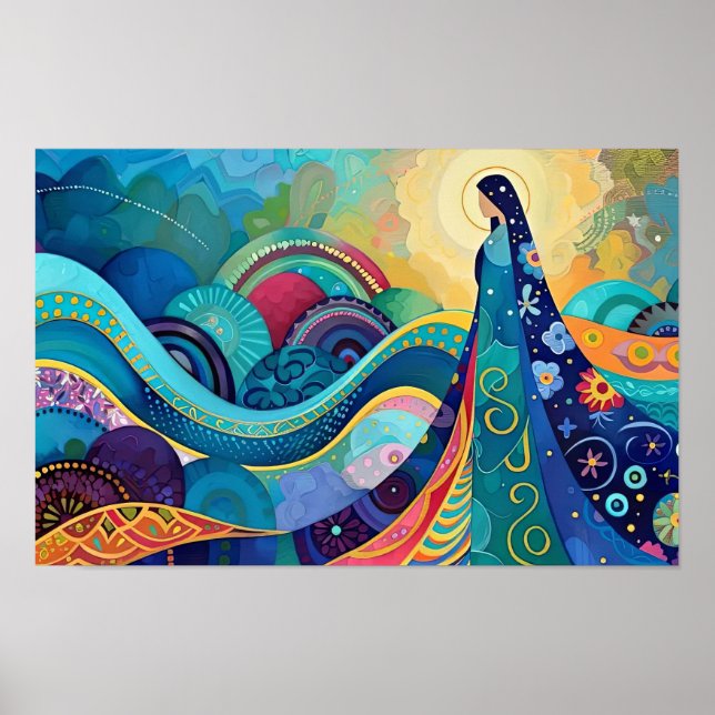 Poster Rainha do Céu A Assunção (Frente)