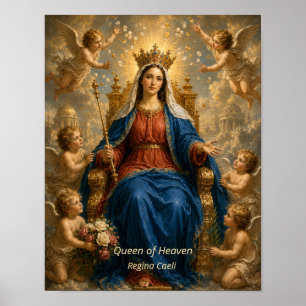 Poster Rainha do Céu da Virgem Maria Santíssima Arte