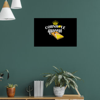 Poster Rainha do Cornhole Saco de Feijão Cornhole Diverti