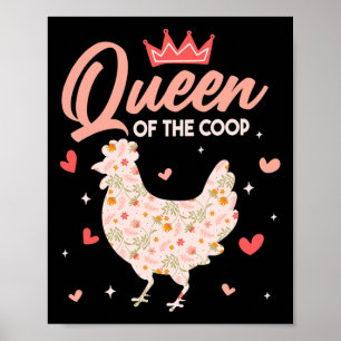 Poster Rainha do Frango Galinheiro Galinha Amante de Fran