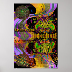 Poster Rainha do Gênio-Guardião do tamanho da picareta 