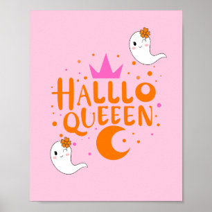 Poster Rainha do Halloween, Halloqueen, Arte do Halloween