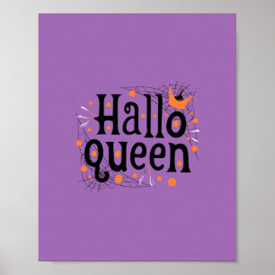 Poster Rainha do Halloween, Halloqueen, Arte do Halloween