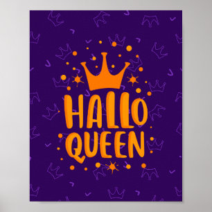 Poster Rainha do Halloween, Halloqueen, Arte do Halloween
