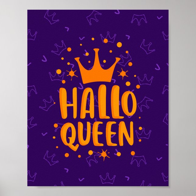 Poster Rainha do Halloween, Halloqueen, Arte do Halloween (Frente)