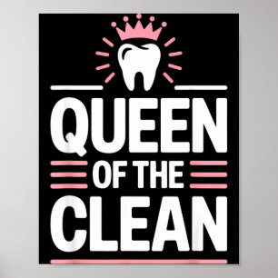 Poster Rainha do humor limpo e engraçado da higienista de