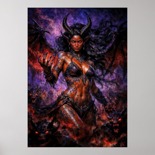 Poster Rainha do Inferno Lilith (Frente)