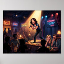 Rainha do Karaokê: Cartaz Humorístico
