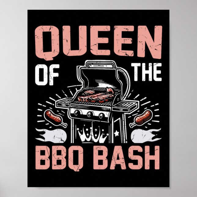 Poster Rainha Do Partido Churrasco Bysh Do Churrasco (Frente)