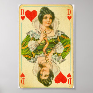 Poster Rainha do Victorian dos corações