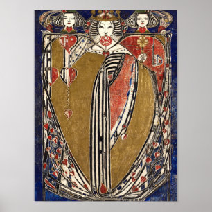 Poster Rainha dos Corações por Margaret Macdonald Macki