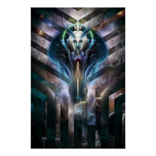Pôster Rainha Eetérea De Galáxia Perfeita Poster