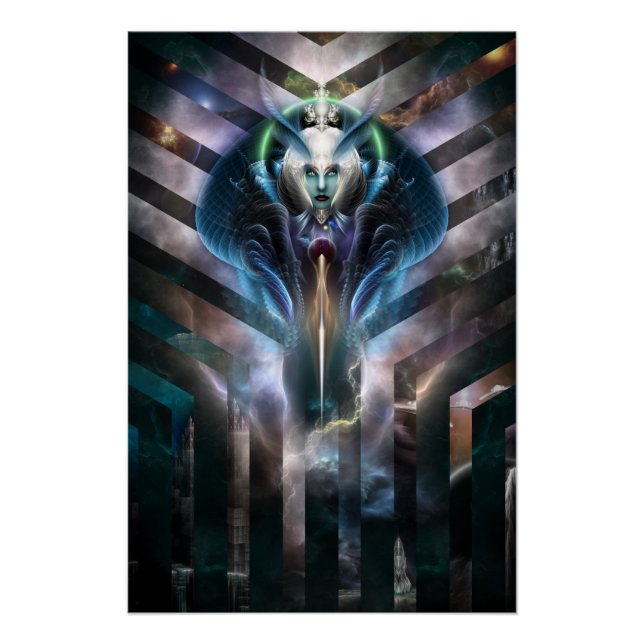 Pôster Rainha Eetérea De Galáxia Perfeita Poster (Frente)
