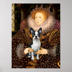 Pôster Rainha Elizabeth I e seu Boston Terrier