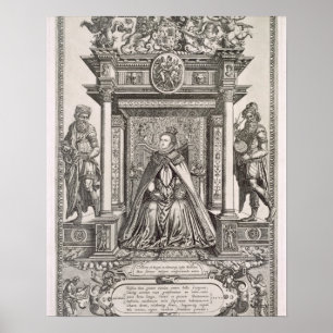 Poster Rainha Elizabeth mim (1533-1603) como o consumidor