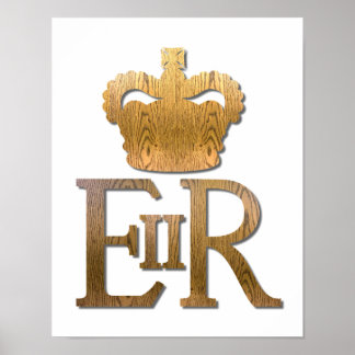 Poster Rainha Elizabeth Royal Crown
