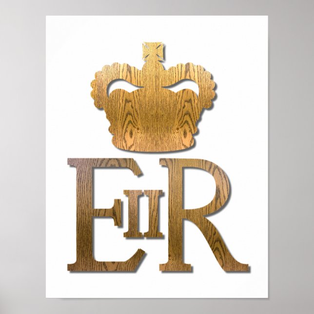 Poster Rainha Elizabeth Royal Crown (Frente)