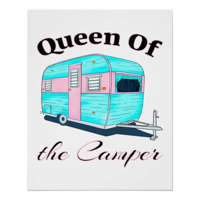 Pôster Rainha Engraçada Do Camper RV (Frente)