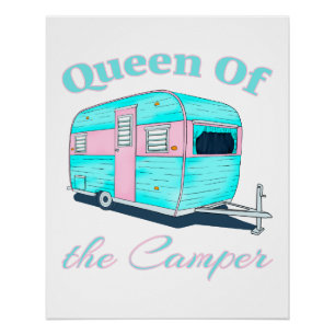 Pôster Rainha engraçada do campista rv