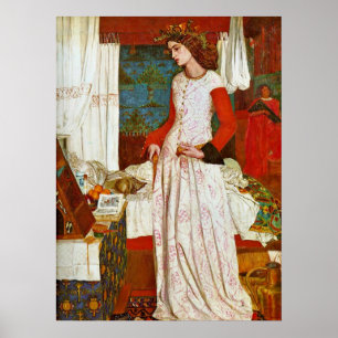 Poster Rainha Guinevere por William Morris