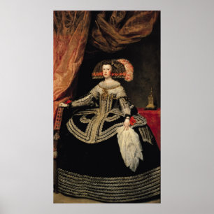 Poster Rainha Maria Anna de Áustria, 1652